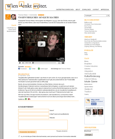 In manchen Artikeln wurden auch Video-Posts verwendet