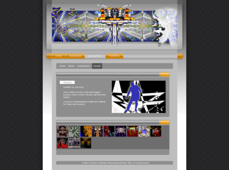 welcome page of artist general loco