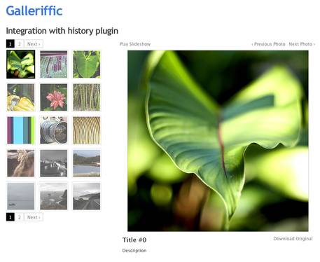 jQuery Galleriffic